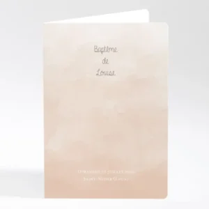 Livret de messe bapteme Watercolor*Faire-part Elégant Clearance