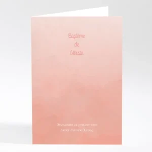 Livret de messe bapteme Watercolor*Faire-part Elégant Clearance