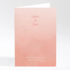 Livret de messe bapteme Watercolor*Faire-part Elégant Clearance