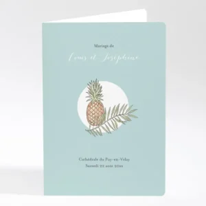 Livret de messe mariage Ananas*Faire-part Elégant Clearance