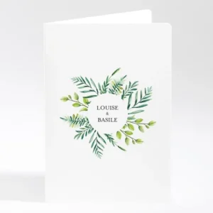 Livret de messe mariage Bouquet romantique*Faire-part Elégant New