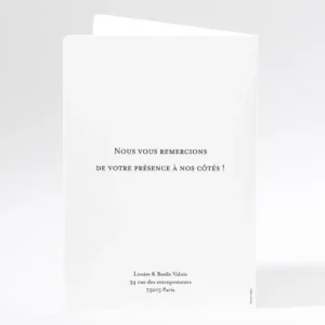 Livret de messe mariage Bouquet romantique*Faire-part Elégant New