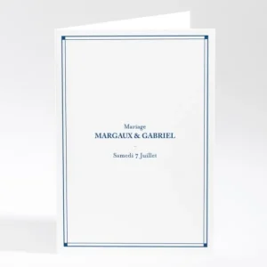 Livret de messe mariage Contemporain*Faire-part Elégant Best