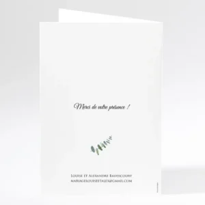 Livret de messe mariage Champetre*Faire-part Elégant Clearance