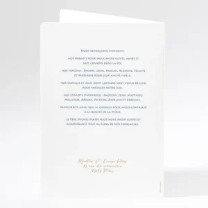 Livret de messe mariage Couronne*Faire-part Elégant Best