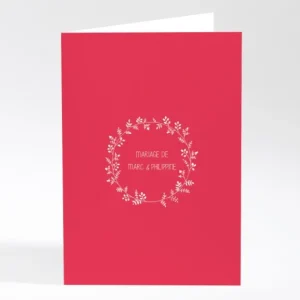 Livret de messe mariage Couronne de feuilles*Faire-part Elégant Online