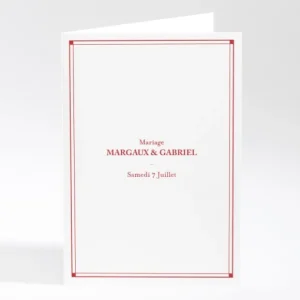 Livret de messe mariage Contemporain*Faire-part Elégant Best