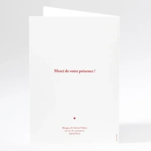Livret de messe mariage Contemporain*Faire-part Elégant Best