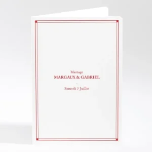 Livret de messe mariage Contemporain*Faire-part Elégant Best