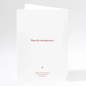 Livret de messe mariage Contemporain*Faire-part Elégant Best