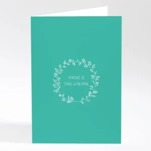 Livret de messe mariage Couronne de feuilles*Faire-part Elégant Online