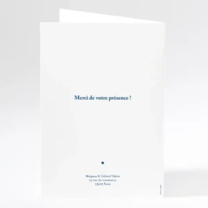 Livret de messe mariage Contemporain*Faire-part Elégant Best