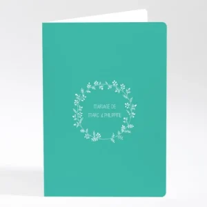 Livret de messe mariage Couronne de feuilles*Faire-part Elégant Online