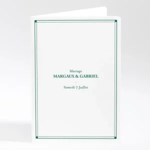 Livret de messe mariage Contemporain*Faire-part Elégant Best