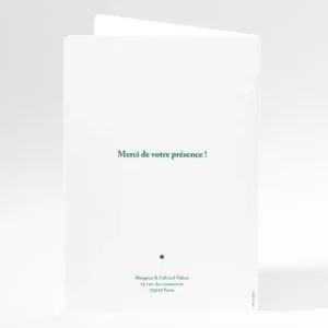 Livret de messe mariage Contemporain*Faire-part Elégant Best