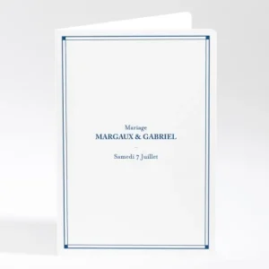Livret de messe mariage Contemporain*Faire-part Elégant Best