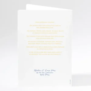 Livret de messe mariage Couronne*Faire-part Elégant Best