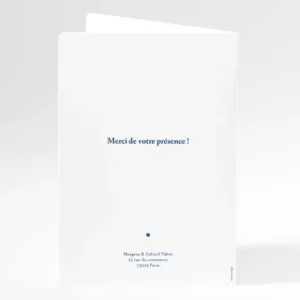 Livret de messe mariage Contemporain*Faire-part Elégant Best
