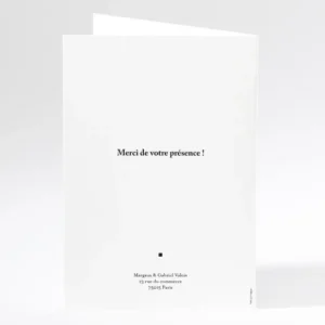 Livret de messe mariage Contemporain*Faire-part Elégant Best