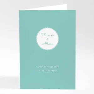 Livret de messe mariage Dentelle*Faire-part Elégant Fashion