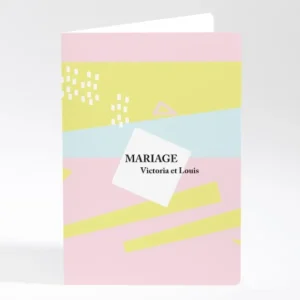 Livret de messe mariage Eightees*Faire-part Elégant Sale