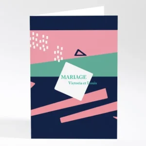 Livret de messe mariage Eightees*Faire-part Elégant Sale
