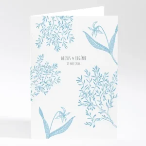 Livret de messe mariage Feuillage chic*Faire-part Elégant Online