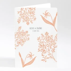Livret de messe mariage Feuillage chic*Faire-part Elégant Online