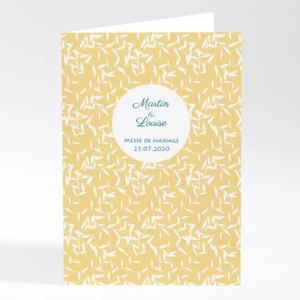 Livret de messe mariage Feuillage*Faire-part Elégant Discount