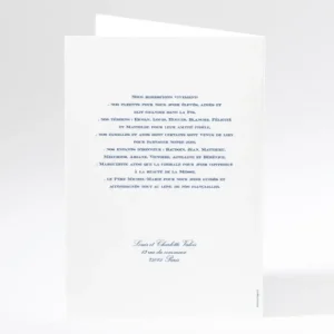 Livret de messe mariage Icone*Faire-part Elégant Best