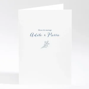 Livret de messe mariage Jolie fleur*Faire-part Elégant Sale