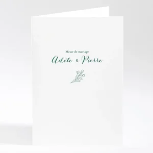 Livret de messe mariage Jolie fleur*Faire-part Elégant Sale