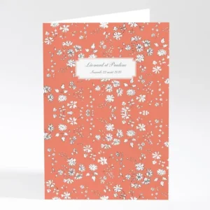 Livret de messe mariage Liberty elegant*Faire-part Elégant Fashion