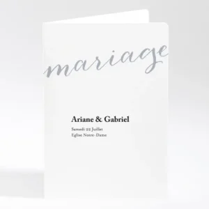 Livret de messe mariage Letter*Faire-part Elégant Sale
