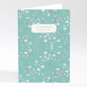 Livret de messe mariage Liberty elegant*Faire-part Elégant Fashion