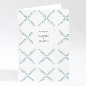 Livret de messe mariage Lauriers*Faire-part Elégant Outlet