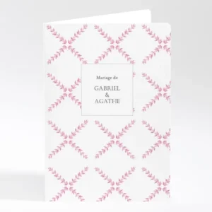 Livret de messe mariage Lauriers*Faire-part Elégant Outlet