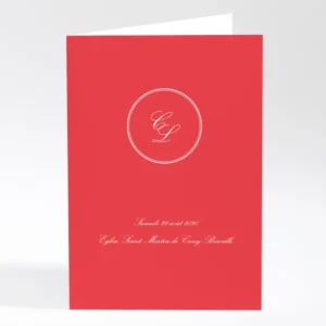 Livret de messe mariage Medaillon elegant*Faire-part Elégant Online