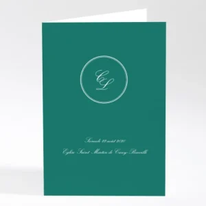 Livret de messe mariage Medaillon elegant*Faire-part Elégant Online
