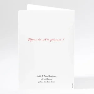 Livret de messe mariage Mon petit coeur*Faire-part Elégant Online