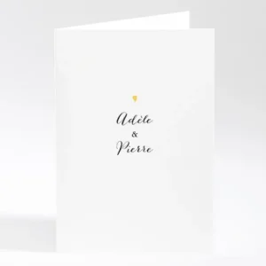 Livret de messe mariage Mon petit coeur*Faire-part Elégant Online