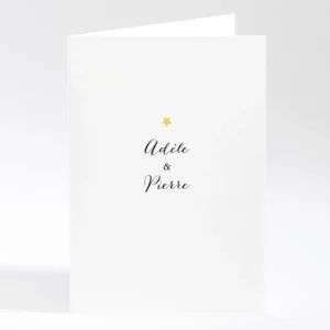 Livret de messe mariage Ma belle etoile*Faire-part Elégant Sale