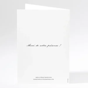 Livret de messe mariage Portrait moderne*Faire-part Elégant Best