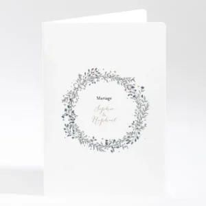 Livret de messe mariage Ronde fleurie*Faire-part Elégant Online