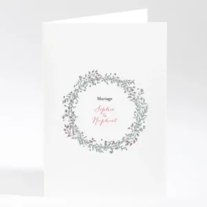 Livret de messe mariage Ronde fleurie*Faire-part Elégant Online