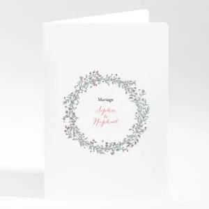 Livret de messe mariage Ronde fleurie*Faire-part Elégant Online