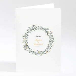 Livret de messe mariage Ronde fleurie*Faire-part Elégant Online