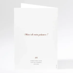 Livret de messe mariage Typographies*Faire-part Elégant Best