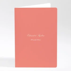 Livret de messe mariage Tradi rectangle couleur*Faire-part Elégant Fashion