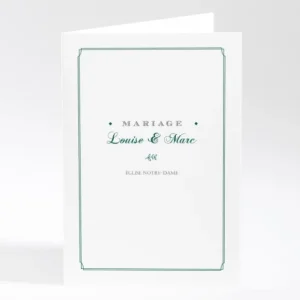Livret de messe mariage Typographies*Faire-part Elégant Best